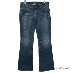 Silver Jeans Womens Aiko Bootcut Denim Jeans Low Rise Embroidered Sz W28/L31